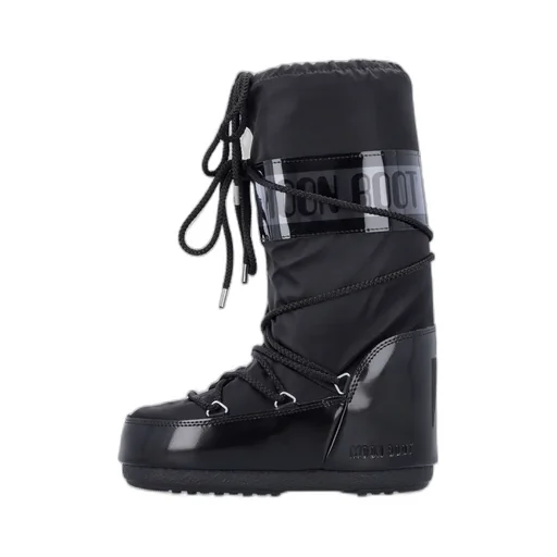 Icon Glance Satin Lace-Up Snow Boots