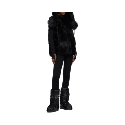 Icon Glance Satin Lace-Up Snow Boots