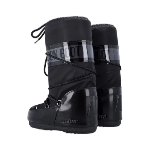 Icon Glance Satin Lace-Up Snow Boots