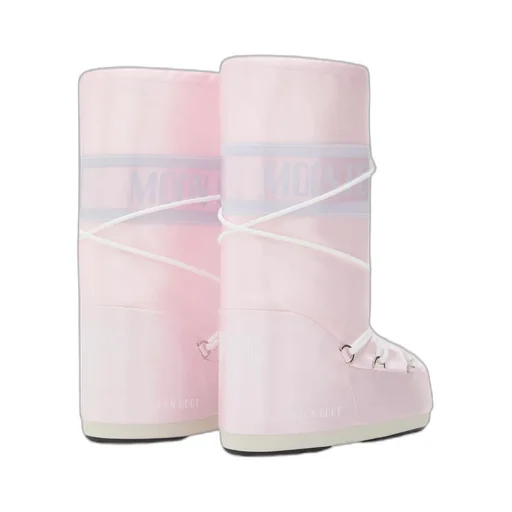 Icon Logo-Print Lace-Up Boots