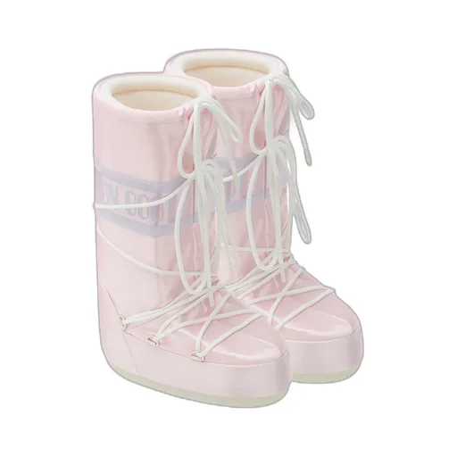 Icon Logo-Print Lace-Up Boots