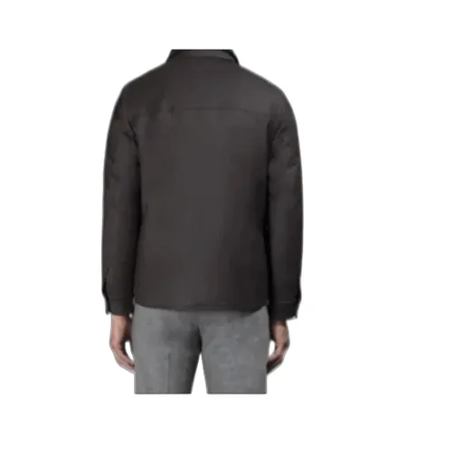 Button-Fastening Flap-Pocket Jacket