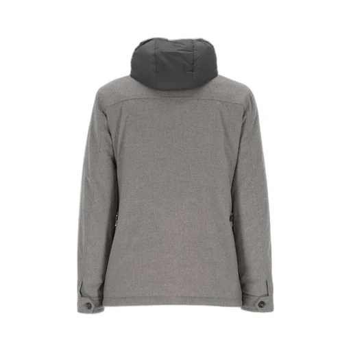 Monti Button-Front Hooded Jacket