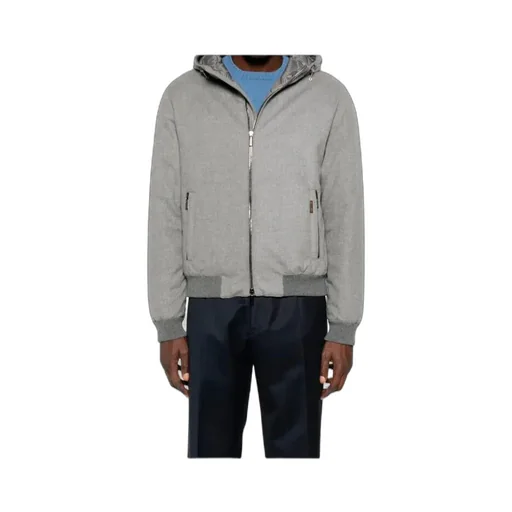 Hooded Zip-Front Jacket