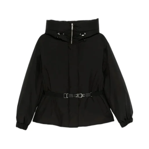 Belted High-Neck Jacket