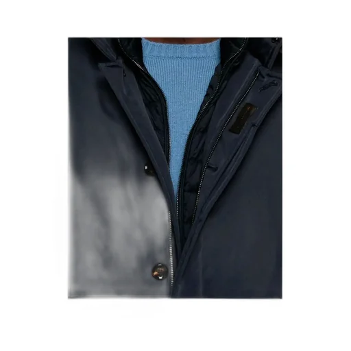 High-Neck Buttoned Jacket