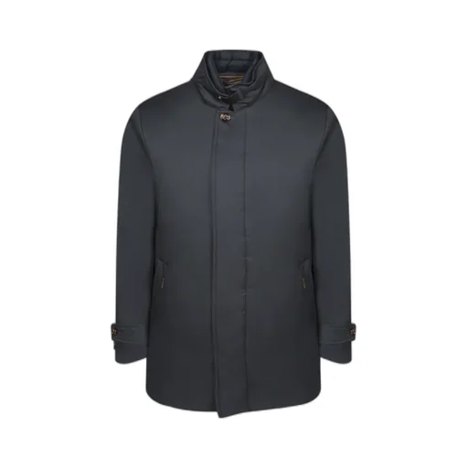 Padded High Collar Coat
