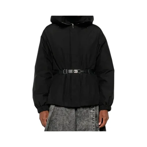 Belted High-Neck Jacket
