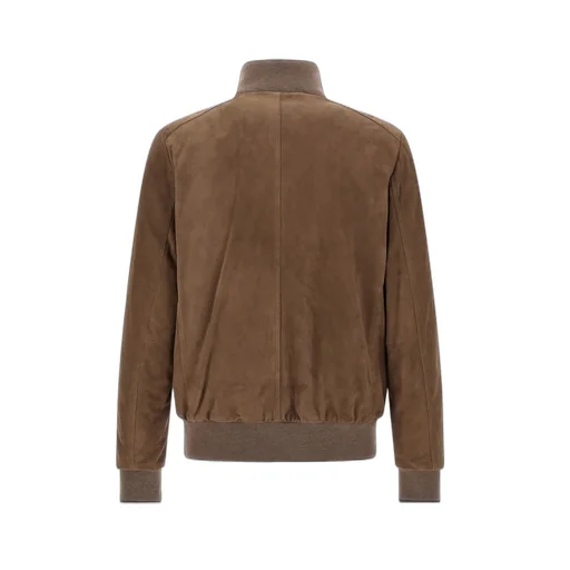 Buttoned High Neck Jacket