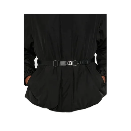 Belted High-Neck Jacket