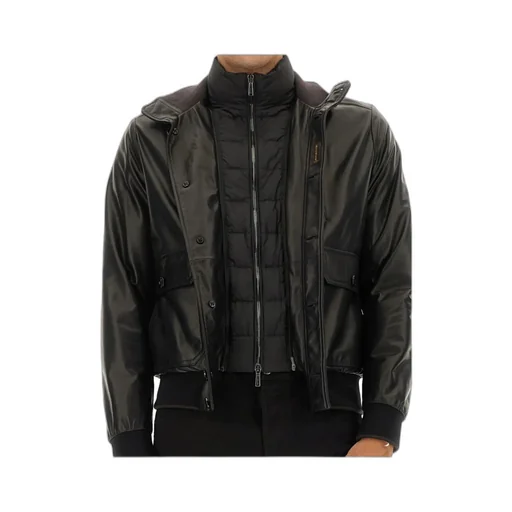 Buttoned High Neck Jacket