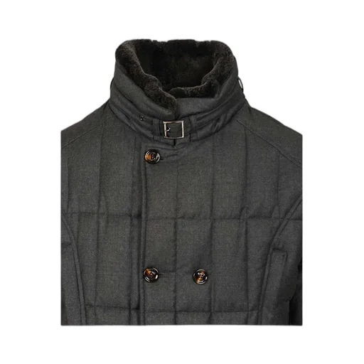 Quilted Double-Breasted Jacket