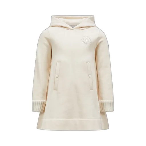 Hooded Embellished Logo Dress