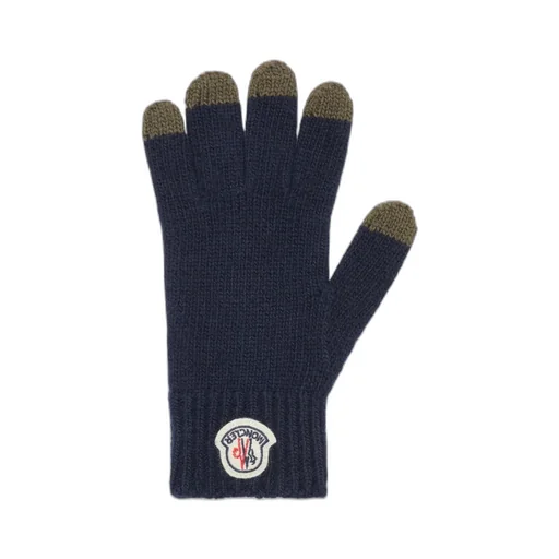 Logo Patch Knitted Gloves