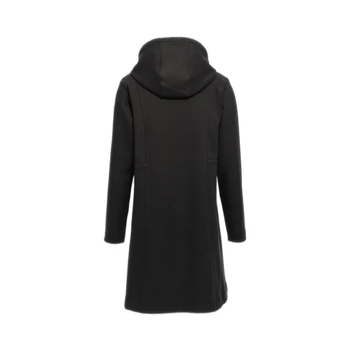 Logo Patch Drawstring Hooded Dress