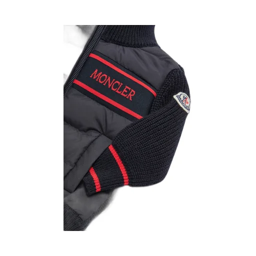 Logo-Intarsia Zipped Padded Jacket