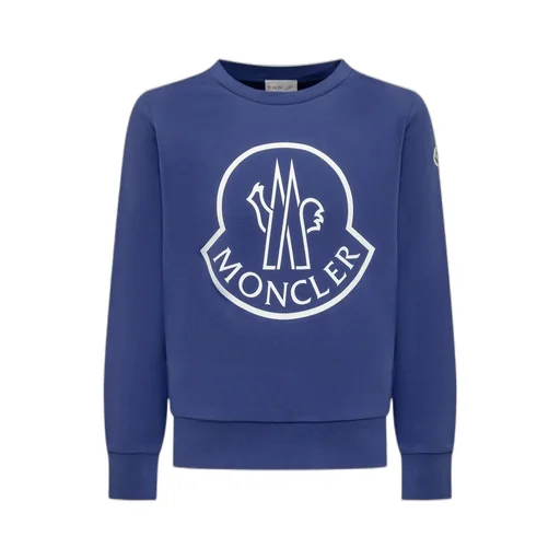 Logo Printed Crewneck Fleece Sweatshirt