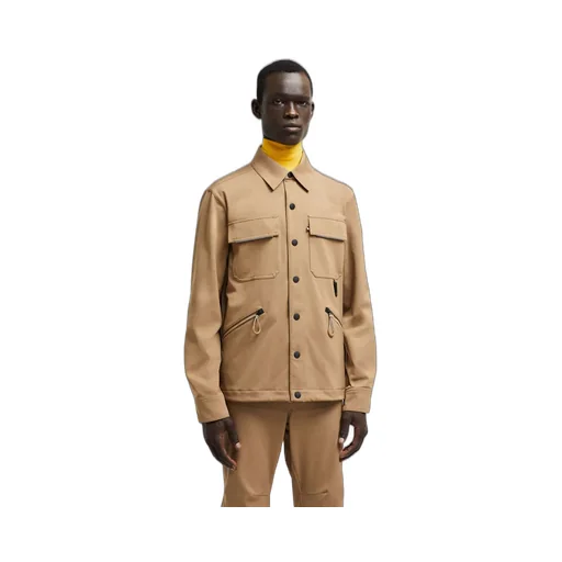 Grenoble Logo Patch Shirt Jacket