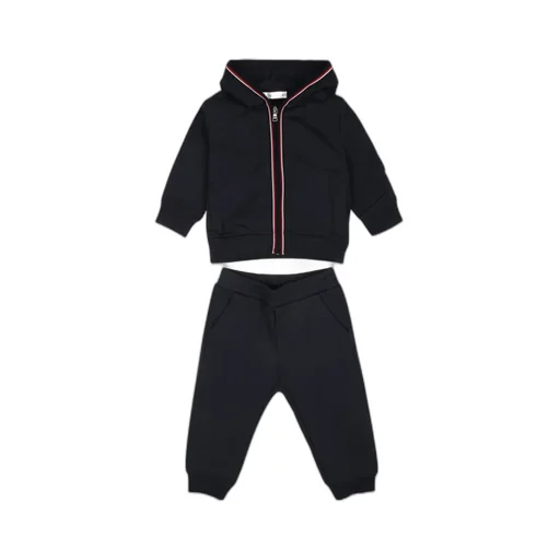Striped-Trim Logo Patch Tracksuit