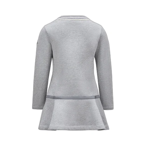 Logo Embroidered Flared Dress
