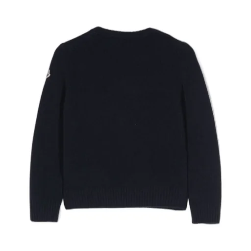 Logo Patch Striped Crewneck Jumper