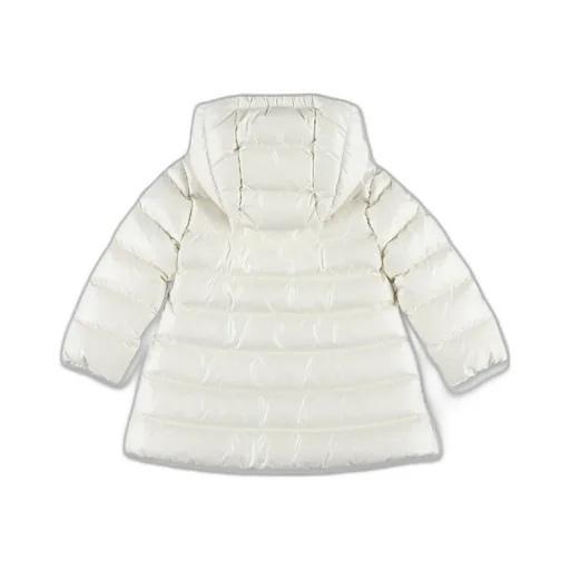 Logo Patch Hooded Coat