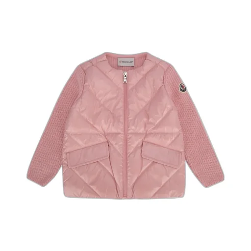 Logo Patch Quilted Cardigan