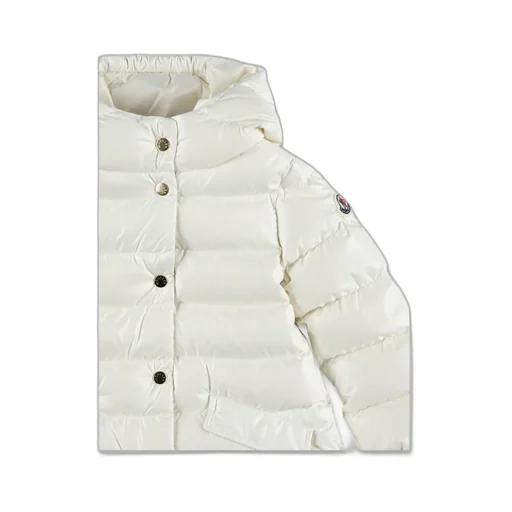 Logo Patch Hooded Coat
