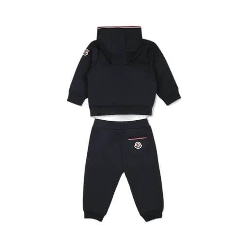 Striped-Trim Logo Patch Tracksuit