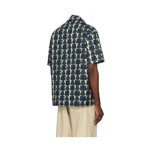All-Over Patterned Short-Sleeved Shirt