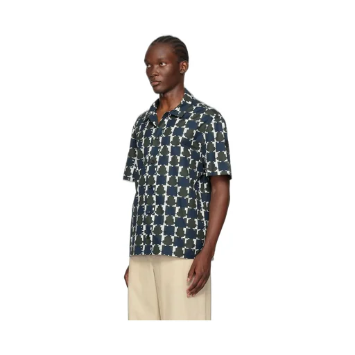 All-Over Patterned Short-Sleeved Shirt