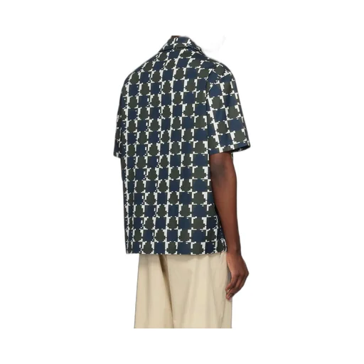 All-Over Patterned Short-Sleeved Shirt