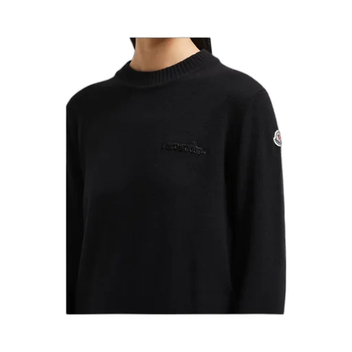 Beaded Logo Cashmere & Wool Jumper