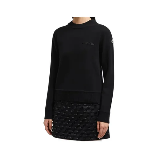 Beaded Logo Cashmere & Wool Jumper