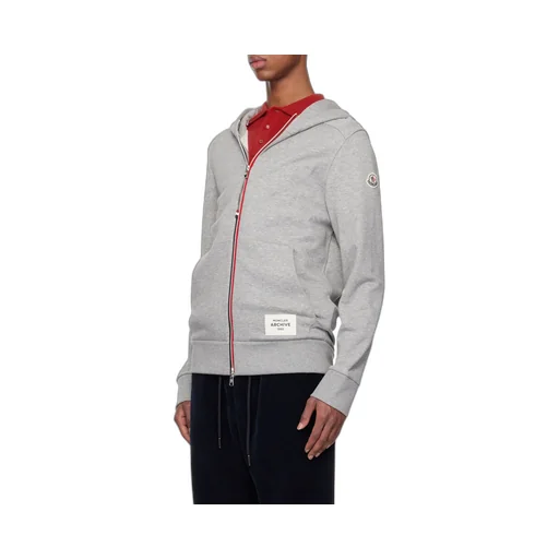 Logo Patch Zip-Up Hoodie