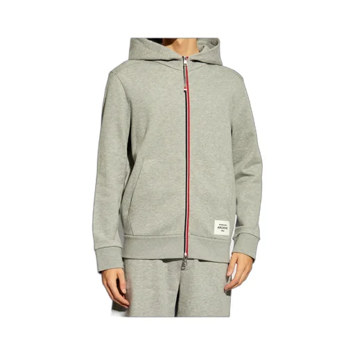 Logo Patch Zip-Up Hoodie