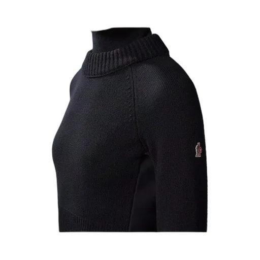 Wool & Fleece Polo Neck Jumper