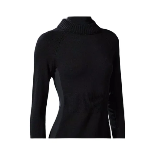 Wool & Fleece Polo Neck Jumper
