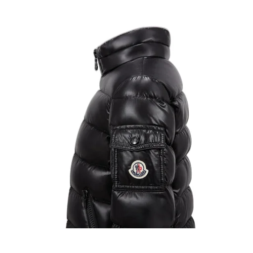 Enfant Logo Patch Hooded Down Jacket