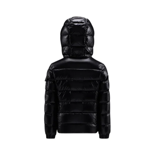 Enfant Logo Patch Hooded Down Jacket