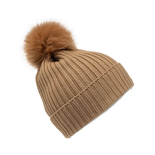 Pompom Detailed Knitted Beanie