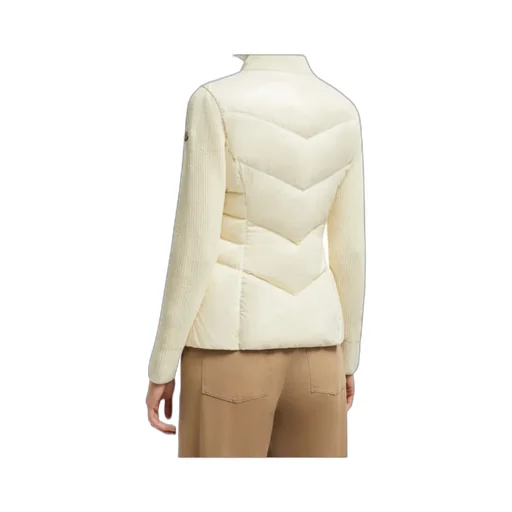Padded Wool Zip-Up Cardigan
