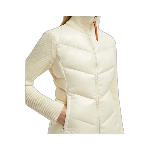Padded Wool Zip-Up Cardigan