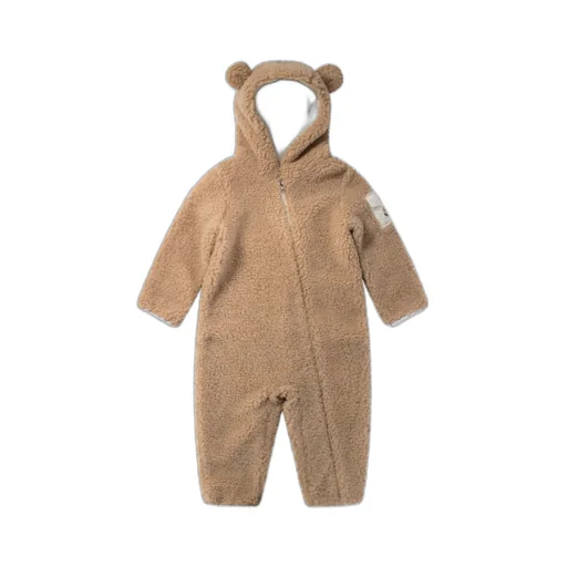 Logo Patch Hooded Jumpsuit