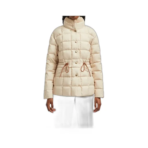 Drawstring Quilted Coat