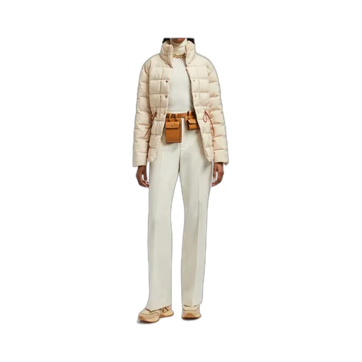 Drawstring Quilted Coat
