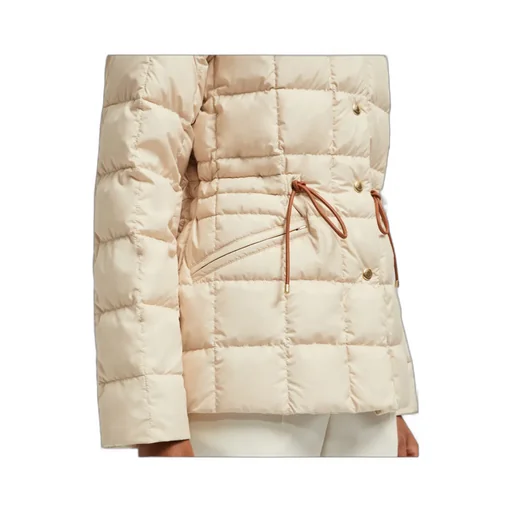 Drawstring Quilted Coat