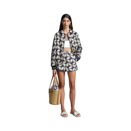 Patterned Mini Shorts