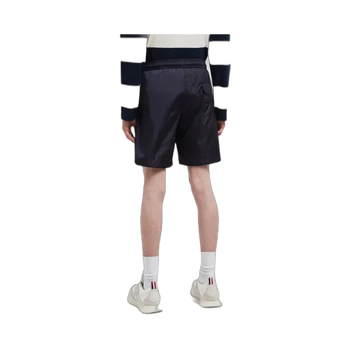 Logo Patch Detail Elastic Waist Swim Shorts