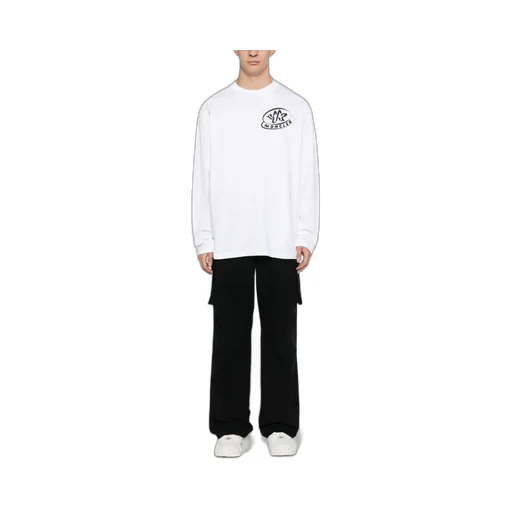 Logo-Stamp Cotton T-Shirt